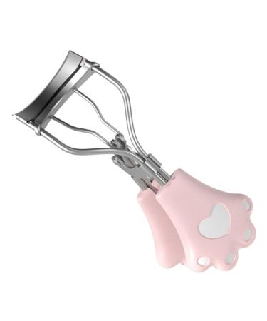 NUSITOU 1 Set Eyelash Curler Makeup Tool for Eyelash Makeup Tool Pro Tools Lash Tools Delicate Makeup Tool Abs Eyelash Curl Tool Cosmetic Tool Lashes Tool Cat Paw Mini Stainless Steel Pink