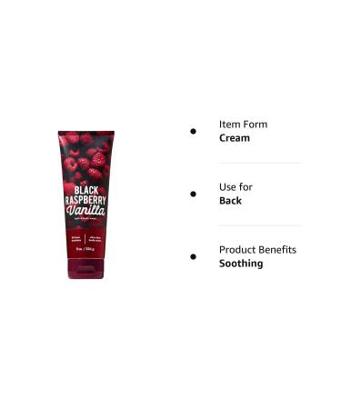 Bath and Body Works Black Raspberry Vanilla Ultra Shea Body Cream 2019 Edition - 8 Ounce - Buy Online on GoSupps.com