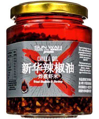 Sun Wah Chilli Oil - Fried Shallots & Shrimp 180g (Pack of 2) HALAL & Gluten Free - Buy Online on GoSupps.com