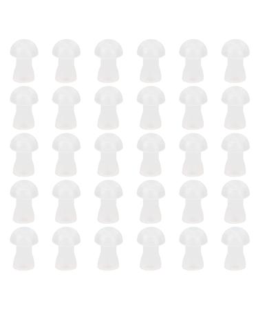 Hearing Amplifier 30pcs Hearing Amplifier Ear Plugs Soft Silicone White Accessories Replacement Ear Plugs(small)