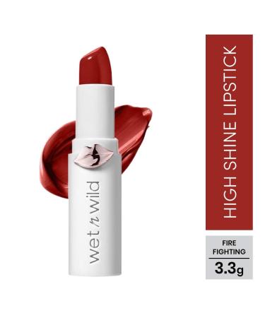 Buy Wet n Wild Megalast Moisturizing Lipstick - Shiny Finish with Natural Ingredients | Fire-Fighting Glossy Lipstick - Buy Online on GoSupps.com