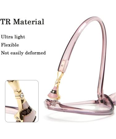 Fashion Large Frame Reading Glasses for Women - Anti Blue Light Computer Readers in Pink (Size: 2.25+) - Buy Online on GoSupps.com