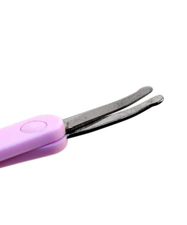 Chicco Stainless Steel Baby Nail Scissors - Curved Blades Rounded Tips Non-Slip Grip & Protective Cover - Ideal for Newborns & Children (Pink) - Buy Online on GoSupps.com