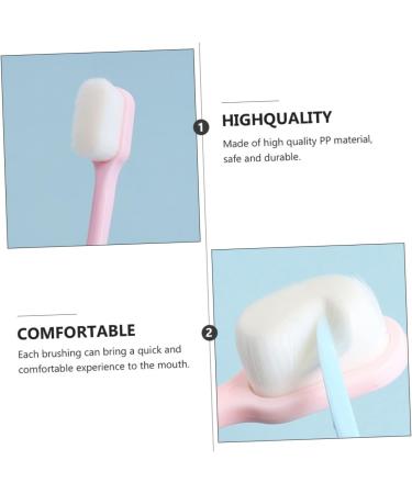 Minkissy 4 Pcs Portable Toothbrush Set for Kids - Soft Fur Bristles PP Material Perfect for Oral Care - Buy Online on GoSupps.com