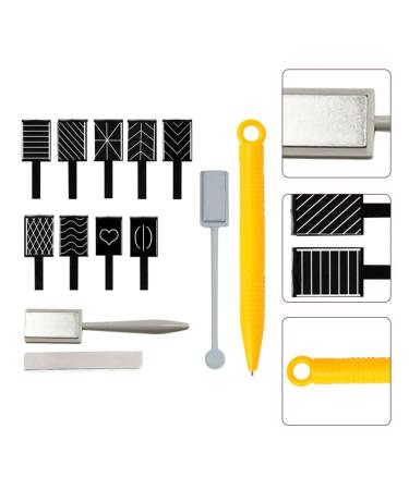 Beaupretty 12-Part Cat Eye Magnet Nail Art Tool Set - Double Head Magnetic Manicure Accessories for Stunning 3D Nail Designs - Buy Online on GoSupps.com