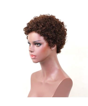 Shop Brown Wavy Curly Synthetic Wig for Women - 50s 60s 70s 80s Vintage Styles - International Shipping Available - Buy Online on GoSupps.com