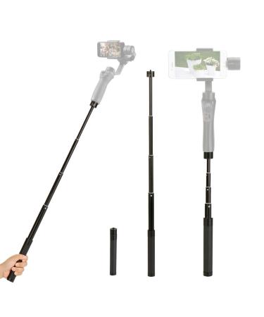 Extension Rod for Gimbal - YILIWIT 29 inch Adjustable Selfie Stick Compatible with Gimbal Stabilizer DJI Osmo Mobile 3 2/Feiyu/Zhiyun Smooth Q & 4 and All Gimbles with 1/4" Thread Handheld Pole