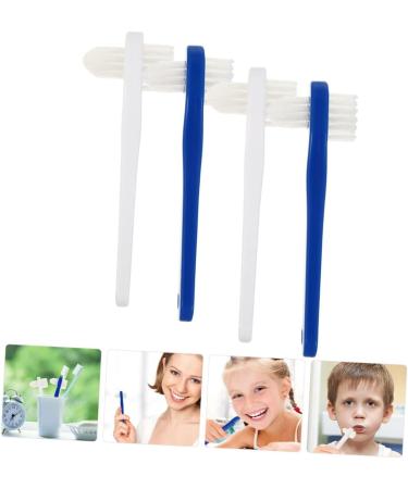 Minkissy 20 STK Double-Headed Toothbrush for Dentures | Portable Prosthetic Cleaning Brush | Household False Teeth Care - Buy Online on GoSupps.com