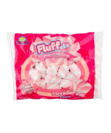 Fluffy Strawberry Marshmallows Edible Pink and White Mini Marshmallows 5X200g | FabFinds Hot Chocolate 200g