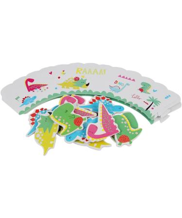 Ciieeo 48 Pcs DIY Cupcake Picks Paper Cups Dinosaur Cake Toppers Cupcake Wrappers Party Cupcake Toppers Wrapping Paper Cartoon - Buy Online on GoSupps.com