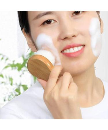 Washing Brush Facial Wooden Manual Soft Artificial Deep Cleansing for Deep Pore Cleaning Supplies face brush cleaning - Buy Online on GoSupps.com