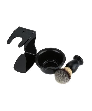 Layhou 3-in-1 Shaving Brush Set - Modern Acrylic Design with Shaving Soap & Bowl for a Clean Beard - Buy Online on GoSupps.com