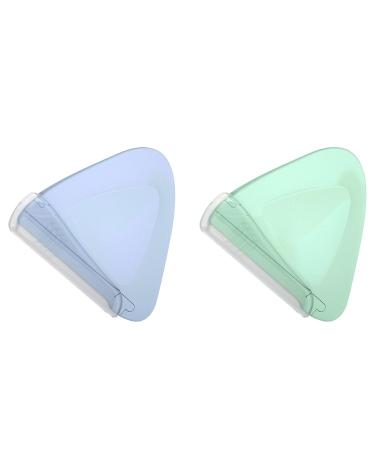 2 pieces 2 pieces of eyebrow razors triangular facial razors for women |Dermaplaning tool triangular facial razor with cover 2 pieces of Kot-au
