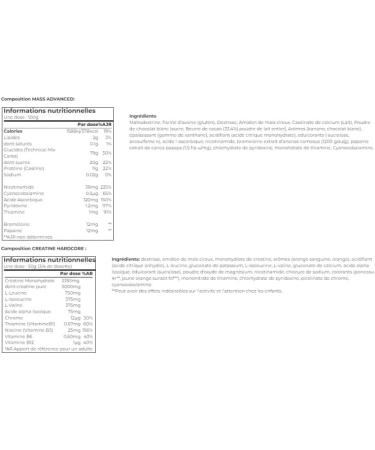 Superset Nutrition | Advanced Mass Gain Program - Mass Advanced 2.5kg Creamy Vanilla - Creatine Hardcore 1.5kg Orange - Buy Online on GoSupps.com