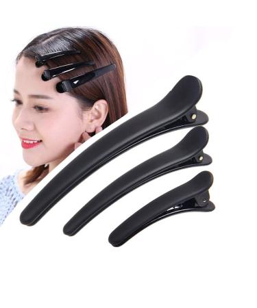 12PC Duck Hair Clips - Non-Slip Silicone Tape for Thick & Thin Hair | Professional Salon Hair Clips - No-Trace Compartment Clamps - Buy Online on GoSupps.com