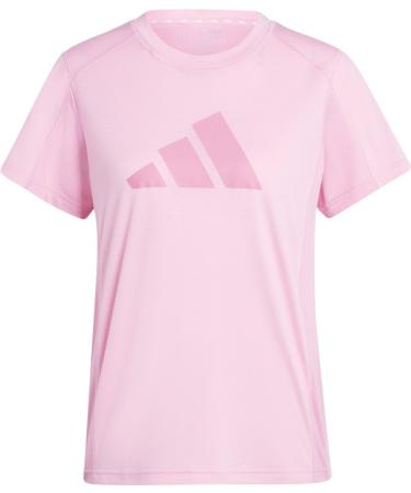 adidas Women's Train Essentials Big Performance Logo Training Tee T-Shirt L Bliss Pink/Pink Fusion