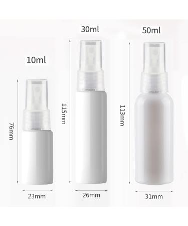 TIANZD 12 Pieces 30ml 1 oz Lightproof White Spray Bottles Plastic Fine Mist Spray Bottles Refillable Bottle for Cosmetic Perfume Cleaning Travel with 1x Funnels White 30ml - Buy Online on GoSupps.com