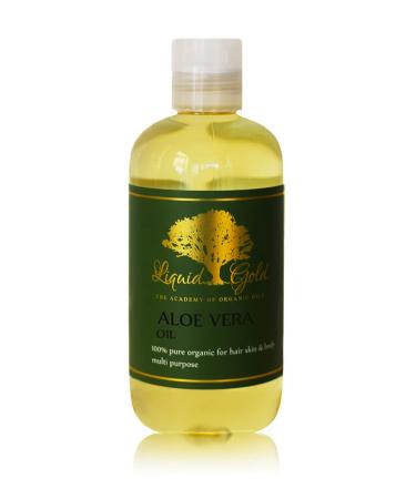 Liquid Gold Inc 8 oz Premium Organic Aloe Vera Oil Pure Health Hair Nails Skin Care Moisturizing
