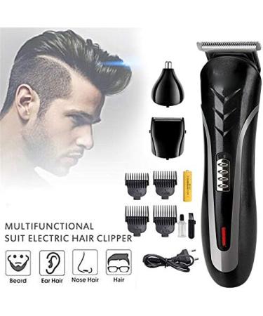 All-in-One Rechargeable Hair Clipper & Trimmer for Men - Beard Nose Ear Shaver - Waterproof Electric Shaving Kit - Buy Online on GoSupps.com