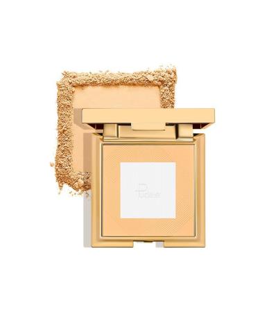 1 PC 2 in 1 Flawless Pressed Foundation Setting Powder 2 Color Clear & Natural Color Oil Control Foundation Setting Powder (02 10g)