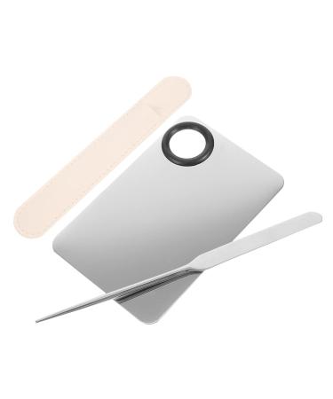 Buy 2 Sets Liquid Foundation Palette & Stainless Steel Makeup Spatulas | Portable Cosmetic Mixing Tools for Flawless Makeup - Buy Online on GoSupps.com