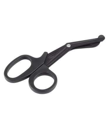 Scissors 1 piece 7 inch bandage scissors paramedic scissors scissors first aid first aid tools bandage scissors trauma scissors. (Black)