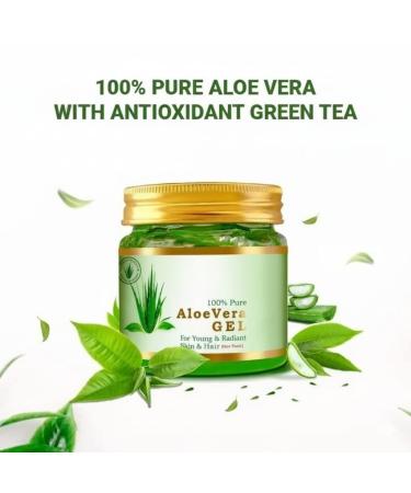 Pure Multipurpose Aloe Vera Gel For Face Body & Hair Non-Sticky Transparent Aloevera Gel For Glowing & Soothing Skin Anti-Ageing & Acne Suitable to All Skin Type - 175ml - Buy Online on GoSupps.com