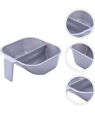 LALAFINA 1 Pc Hair Color Cream Bowl Kit Hair Tinting Bowls Double Color Bowl Plastic Mixing Bowl Mixing Color Bowls Hair Color Bowl Hair Mixing Bowl Dyeing Hair Dye Large Abs 17X17X16cm Silver - Buy Online on GoSupps.com