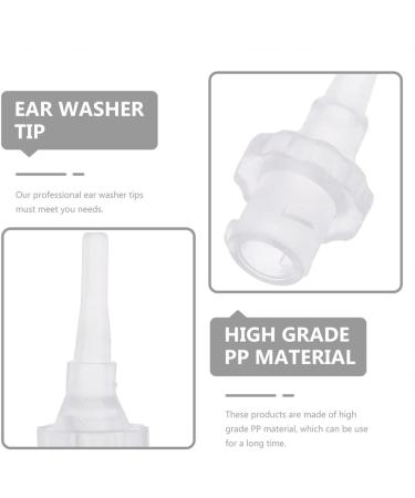 MAGICLULU 10pcs Disposable Ear Washer Replacement Tips for Adults Safe Ear Cleaning Tools Flexible Design for Efficient - Buy Online on GoSupps.com