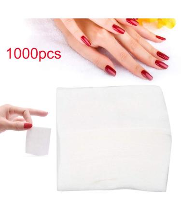 1000 Pieces Disposable Cotton Pads | Nail Polish Remover & Makeup Cleaner | Absorbent & Structured Cotton Pads for All Needs - Buy Online on GoSupps.com