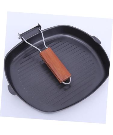 YOtat BBQ Grills Pancake Skillet Stove Burner Pans Nonstick Frying Pans BBQ Griddle Grilling Pan Grill Pancake Griddle Square Pot Chic Steak Frying Pan Fashion Frying Pan Bakeware Black Wok - Buy Online on GoSupps.com