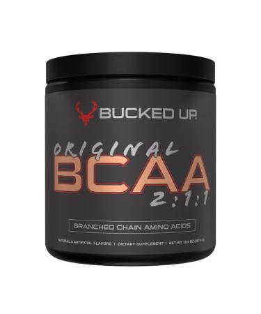 Bucked Up Original BCAA 2:1:1 Branched Chain Essential Amino Acids - Supplement Powder - | 100% Pure 2:1:1 Instantized Formula | Pre/Post Workout | 30 Servings | (Apple Jacked Flavor)