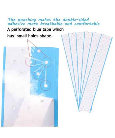 Bakkeny 8 Pieces Wig Pieces Front Lace Wig Tape Double Sided Waterproof Lace Wig Tape for Wigs Mopped Wigs Hair Extension Pieces Easy Install Easy to Use - Buy Online on GoSupps.com