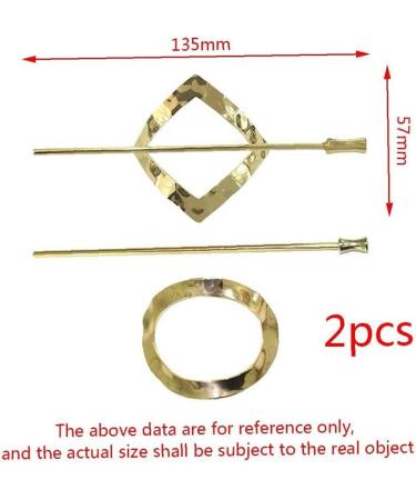 Casiler Fashion Geometric Hair Clip for Women - Korean Gold & Silver Hairstyle Accessories | Ponytail Hair Jewelry - Buy Online on GoSupps.com