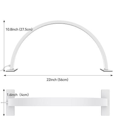 Yofuly Nail Lamp Halfmond-Ringlicht - 48W Salon-Quality Lighting for Eyelashes & Manicure Care - Buy Online on GoSupps.com
