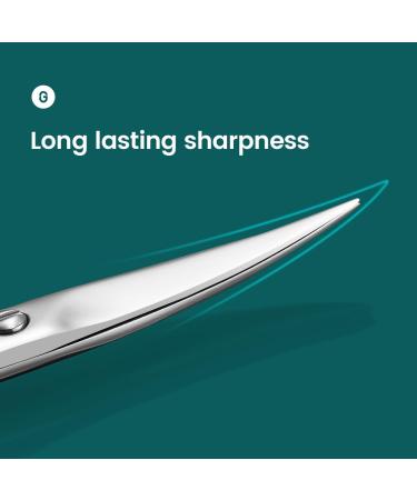 MR.GREEN Professional Curved Blade Eyebrow and Facial Hair Scissors - Stainless Steel Manicure Trimmer for Hair Removal | Mr-2001 - Buy Online on GoSupps.com