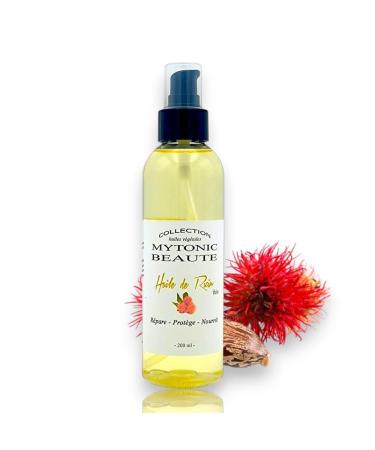 MYTONIC BEAUTE Organic Castor Oil for Nails Eyelashes Eyebrows Hair Beard and Body | 100% Plant-Based (200ml)