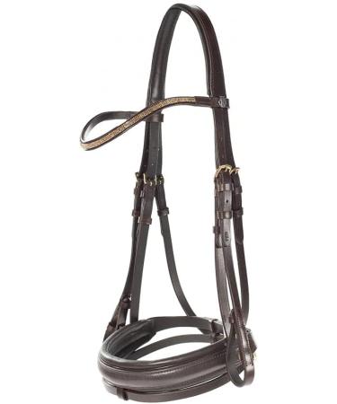 HORZE Lester Dressage Snaffle Bridle with Reins - Black Horse | Quality Equestrian Gear - Buy Online on GoSupps.com