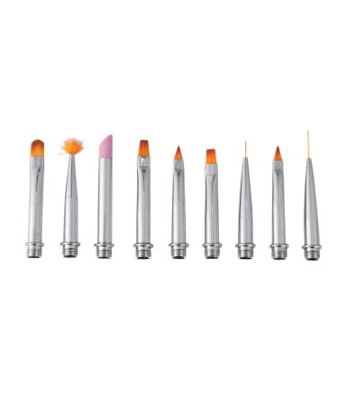 Ipetboom 1 Nail Decoration Brush Nail Drawing Brush Nail Art Painting Pen Nail Painting Brush Nail Pen Boxed 14.5X2X1cm Silver