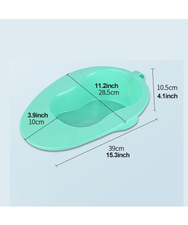 NEDLON 2pack Bedpan with Sealing Cover No Spill Or Splash Design Portable Potty Plastics Bed Pan for Bedridden Patients Elderly Females Green - Buy Online on GoSupps.com