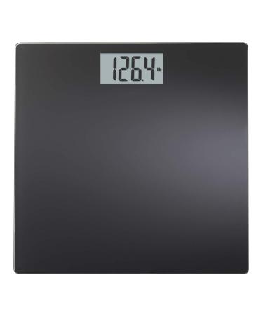 InstaTrack Large Display Digital Bathroom Scale with Step-On Technology in Black, Accurately Measures up to 400 Pounds