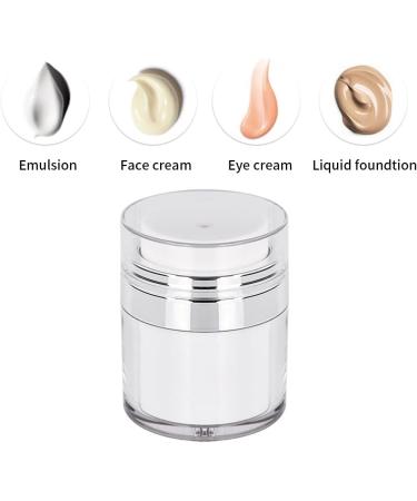 Delitless Airless Pump Dispenser 50ml - Refillable Travel Cream Bottle & Portable Ornament Container - Buy Online on GoSupps.com