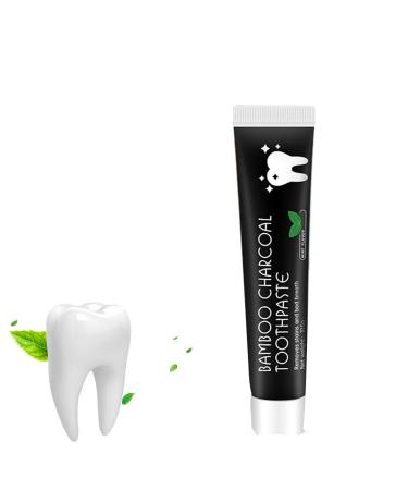 Fowybe activated carbon toothpaste natural bamboo activated carbon toothpastes natural and effective black toothpaste with mint taste removes stains and deposits
