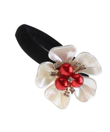 FOMIYES hair accessories hair rope hair ties for women pearl hair tie Premium Hair Scrunchies Multi- scarves for women Petal Hair Tie the flowers Synthetic Shell Flower Resin ponytail Miss
