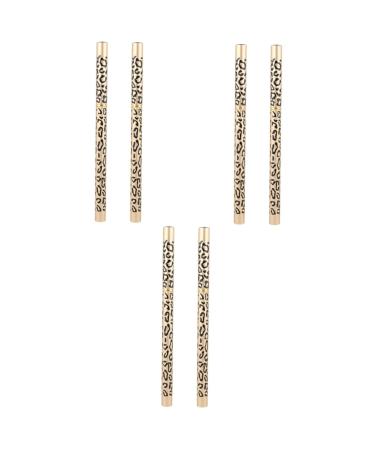 WOONEKY 6 Pcs Eyebrow Pencils Makeup Eyeliner Eyebrow Makeup Pencil Highlighter Pencil Eye Brow Brown