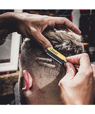 Lisaaz Straight Razor - 5 Blades Black Classic Shaving Razors for Men - Professional Finish Stainless Steel Razor Blades - Quality Navajas para Barbero - 4.8 Inch Gold Clip - Buy Online on GoSupps.com