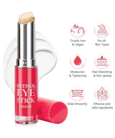 Buy Retinol Eye Stick & Cream | Anti-Aging Moisture for Dark Circles & Wrinkles | International Shipping - Buy Online on GoSupps.com
