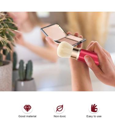 Retractable Makeup Brush with Soft Bristles - Durable Aluminum Tube for Blush Powder & Cosmetic Application | International Shipping Available - Buy Online on GoSupps.com