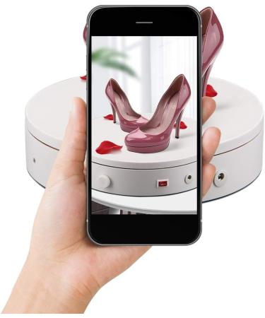 ComXim 360 Degree Photography Turntable | 44LB Capacity | Knob Speed Control | 7.87in Diameter | For Jewelry, Watches, Shoes, Bags & More - Buy Online on GoSupps.com