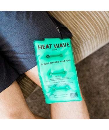 HEAT WAVE Instant Reusable Heat Packs - Made in USA - 2 Medium (5x9) Packs for Muscle Aches & Back Pain - Pain Relief Click Heat - Medical Grade (2 Count) - Buy Online on GoSupps.com